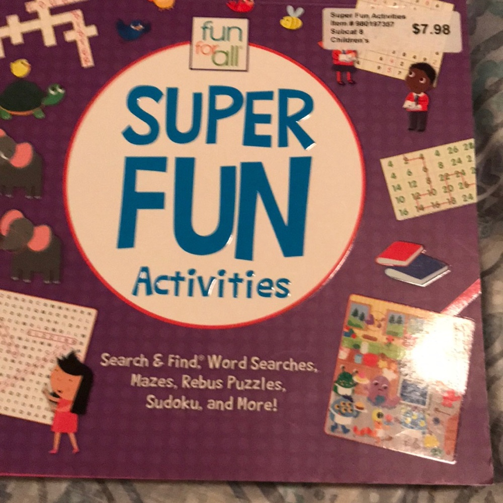 Kids fun activity book
